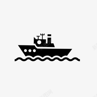 船拖船搅拌图标图标