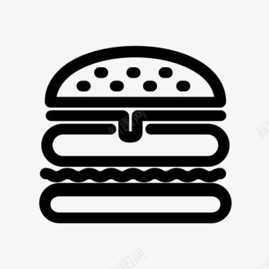 汉堡图表食物图标图标