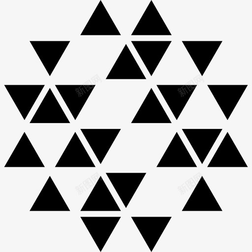 多边形装饰形状的三角形形状图标svg_新图网 https://ixintu.com 多边形装饰形状的三角形 形状