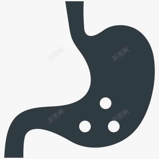 胃医学健康酷向量图标svg_新图网 https://ixintu.com 医学健康酷向量图标 胃