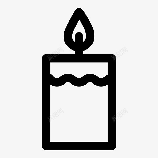 蜡烛烛光火焰图标svg_新图网 https://ixintu.com 壁炉 家庭 情人节 气味 浪漫 火焰 烛光 蜡 蜡烛 轮廓