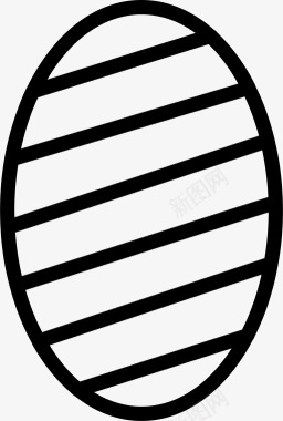 复活节彩蛋条纹彩绘图标图标