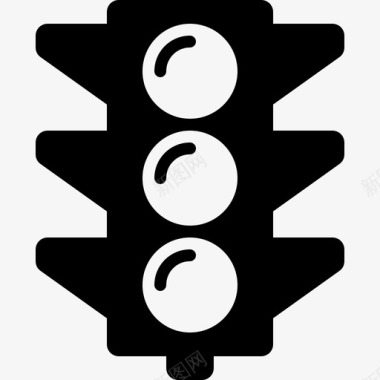 红绿灯街道交通信号灯图标图标