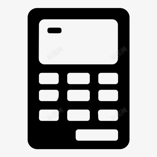 计算器解口袋图标svg_新图网 https://ixintu.com 口袋 图形 按钮 数学 求解 解 计数 计算器 输入