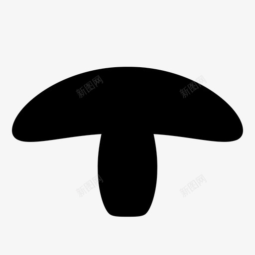 伞菌蘑菇图标svg_新图网 https://ixintu.com 伞菌 蘑菇