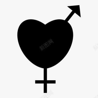 性别符号情人节无性图标图标