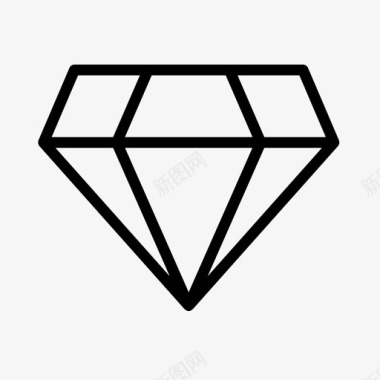 钻石黑钻石宝石图标图标