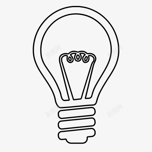 灯泡展品物体图标svg_新图网 https://ixintu.com 光亮 创新 展品 思考 材料 灯泡 物体 理念 电器 项目