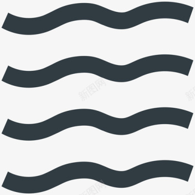水波自然冷标图标图标