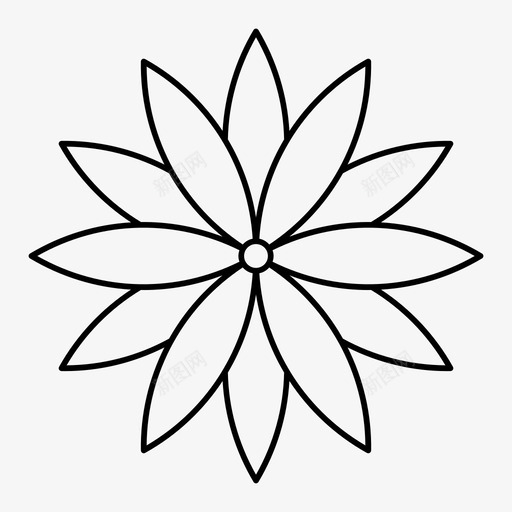 花美丽植物图标svg_新图网 https://ixintu.com 五颜六色 植物 美丽 自然 花 花丛 花开 蜜蜂