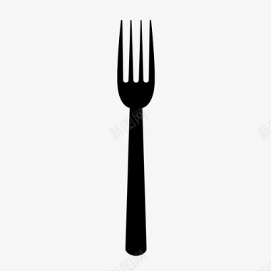 叉子银器餐厅图标图标