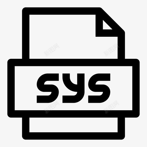 sys文件系统文件软件图标svg_新图网 https://ixintu.com sys文件 windows系统文件 文件扩展名 系统文件 网络工作 计算机工作 软件 重要文件