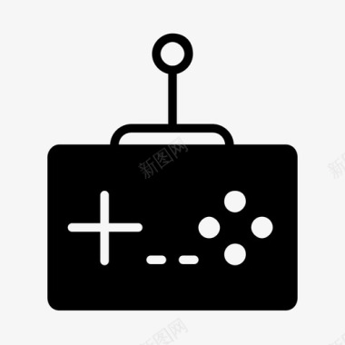 游戏遥控器室内游戏和体育实心图标图标
