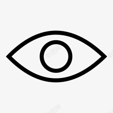 视野视网膜瞳孔图标图标