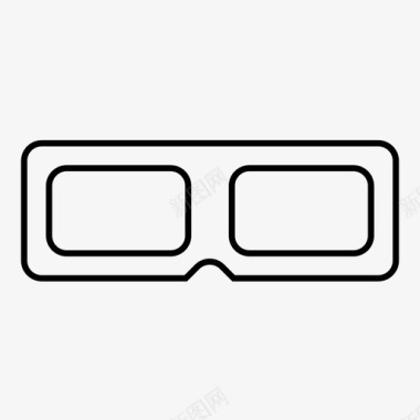 眼镜3d物品图标图标