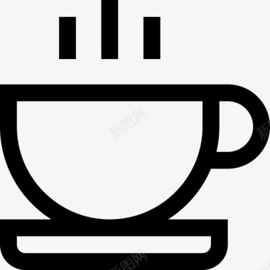 茶杯蒸汽热饮图标图标