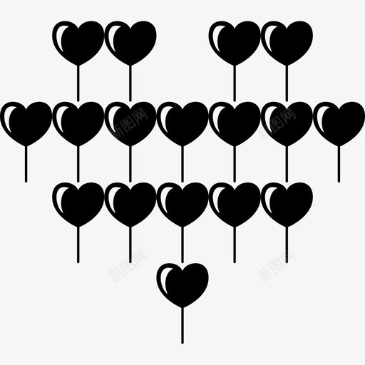 吸引人的心脏气球多个心脏气球形状心跳图标svg_新图网 https://ixintu.com 吸引人的心脏气球多个心脏气球 形状 心跳