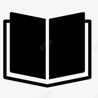 书籍阅读开放图标图标