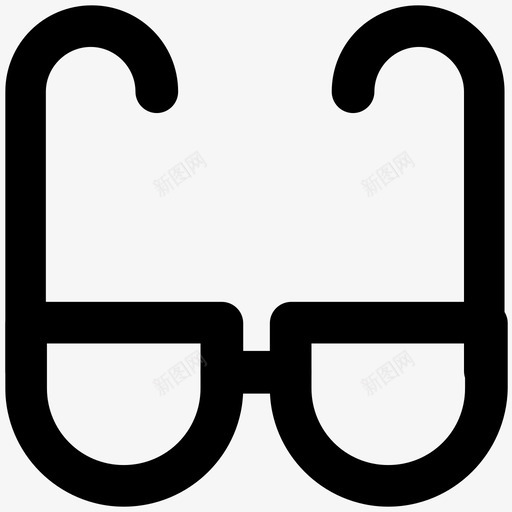 眼镜衣服大胆的线条图标svg_新图网 https://ixintu.com 眼镜 衣服大胆的线条图标