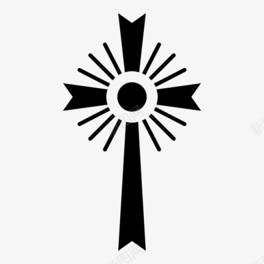 十字架宗教符号登记册图标图标