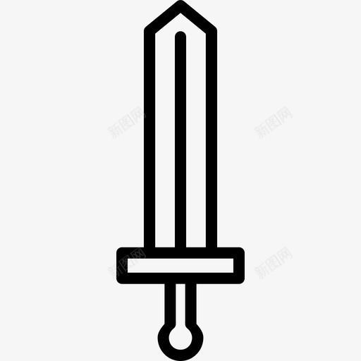 剑亚瑟战斗图标svg_新图网 https://ixintu.com 中世纪 亚瑟 体育 剑 室内游戏和体育卷2 战斗 游戏 金属 骑士