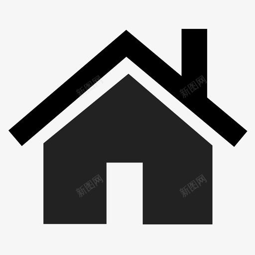 主页烟囱房子图标svg_新图网 https://ixintu.com 主页 安全 屋顶 房子 抵押 烟囱