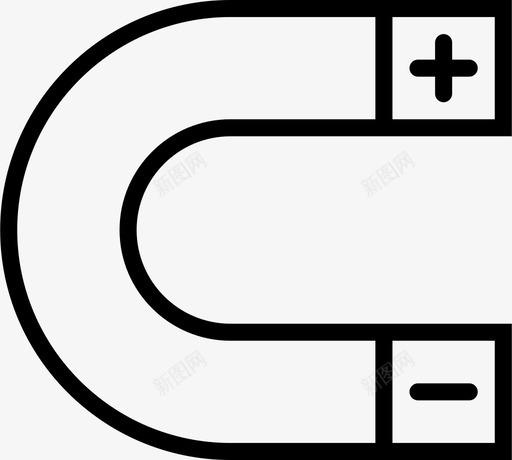 磁铁符号排斥图标svg_新图网 https://ixintu.com 力 吸引 按钮 排斥 极性 磁铁 符号 粉碎图标基本轮廓 金属