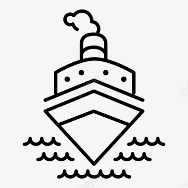 船泰坦尼克号海图标图标