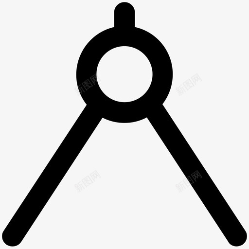 指南针和开发加粗线图标svg_新图网 https://ixintu.com 指南针 设计和开发加粗线图标