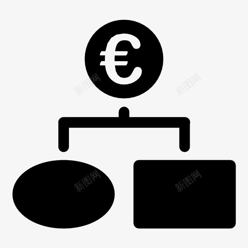 欧元流程图货币财务报告图标svg_新图网 https://ixintu.com 交易所 分析 图表 欧元流程图 现金流 绘图 统计 财务报告 货币