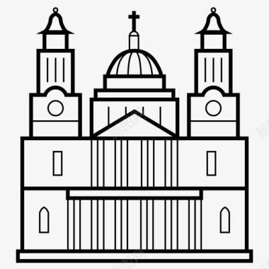 圣保罗大教堂澳大利亚教区图标图标