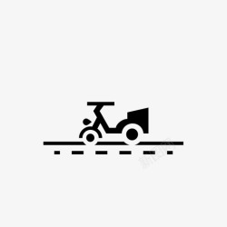 慢车滑板车街道小型图标高清图片