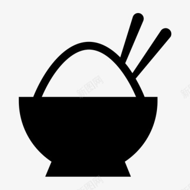 饭碗粮食食物图标图标