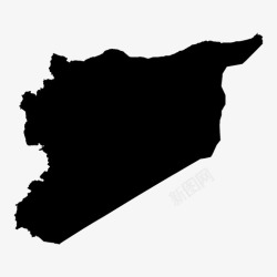 叙利亚地图叙利亚阿拉伯人危机图标高清图片