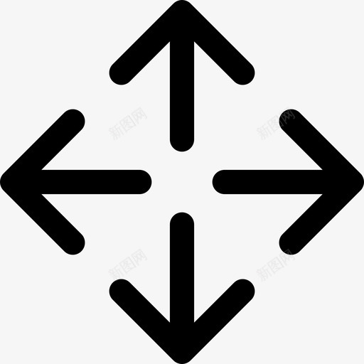 移动速度方向图标svg_新图网 https://ixintu.com 位置 循环 扩展 方向 移动 箭头 箭头实心 速度