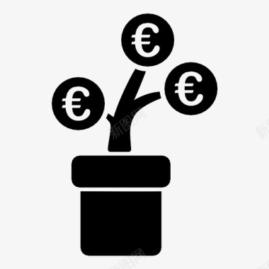 欧元利润记录大麻图标图标