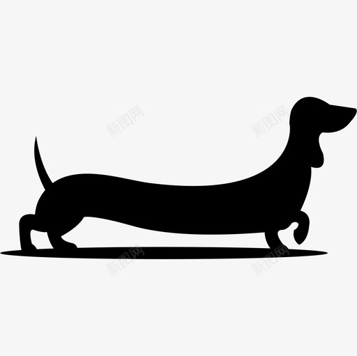 长身体的狗动物图标svg_新图网 https://ixintu.com 动物 长身体的狗