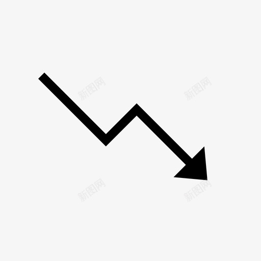 减少股票市场利润图标svg_新图网 https://ixintu.com 下跌 业务 减少 利润 动作 图表 失败 箭头 股票市场 角度动作 趋势下降