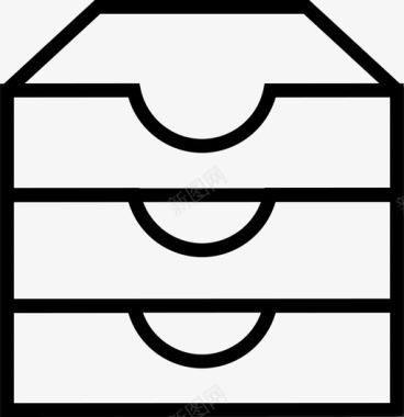 存档堆栈收件箱图标图标