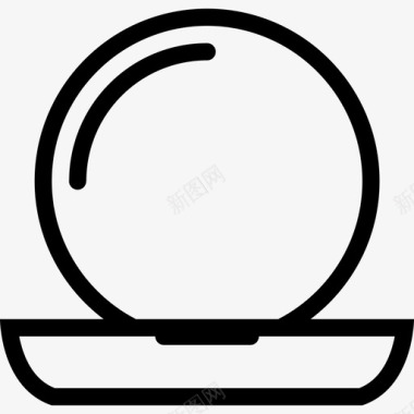 小型桌子圆形图标图标