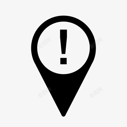 地图标记图标警告地图任务svg_新图网 https://ixintu.com 位置 地图任务 地图导航标记 地图指针标记图标 地图标记图标 地址 感叹号 方向 注意 目的地 警告