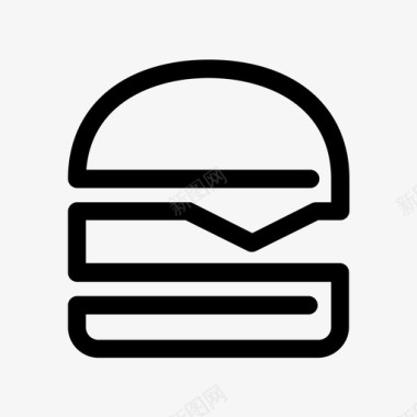 芝士汉堡三明治热狗图标图标