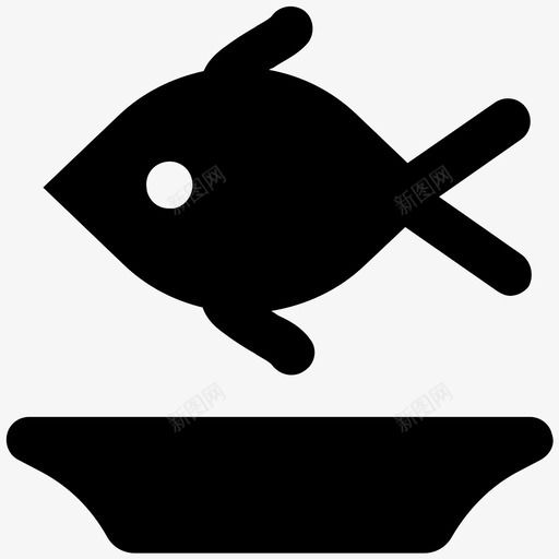 海鲜食物大胆的固体图标svg_新图网 https://ixintu.com 海鲜 食物大胆的固体图标