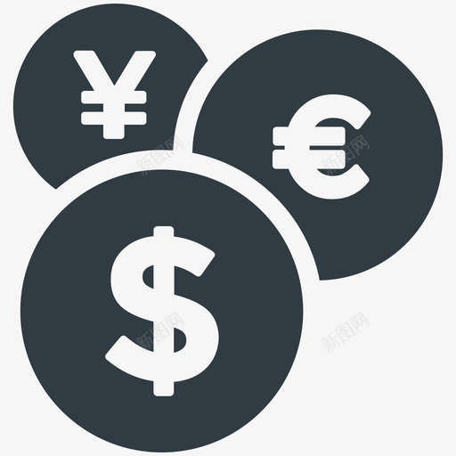 货币兑换商业酷标图标svg_新图网 https://ixintu.com 商业酷矢量图标 货币兑换