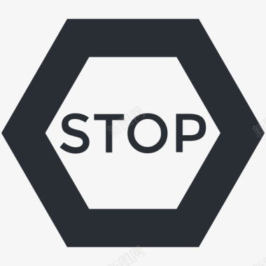 停车标志用户界面和网络图标图标