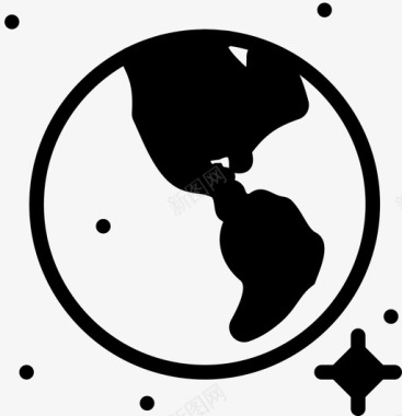 地球天文学人类图标图标