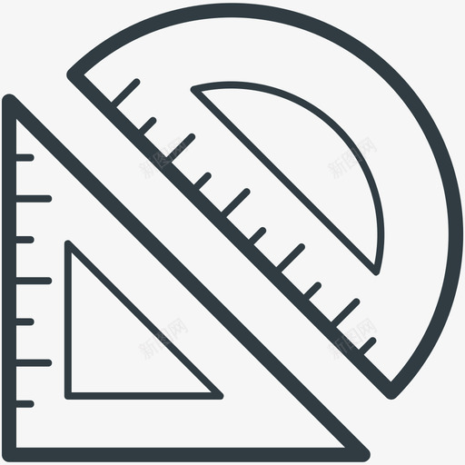 学位刻度教育线图标svg_新图网 https://ixintu.com 学位刻度 教育矢量线图标