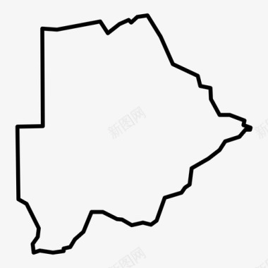 博茨瓦纳非洲国家图标图标