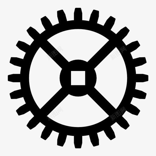 齿轮技术好齿轮图标svg_新图网 https://ixintu.com 圆齿轮 好齿轮 工业 技术 细齿轮 黑齿轮 齿轮