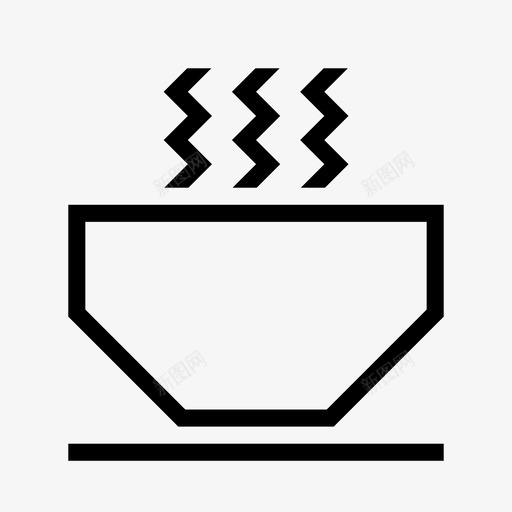 面条碗肉汤图标svg_新图网 https://ixintu.com 有角食物 汤 热的 碗 肉汤 茶 药物 面条 食物 鸡汤